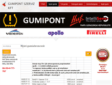 Tablet Screenshot of gumipont.hu